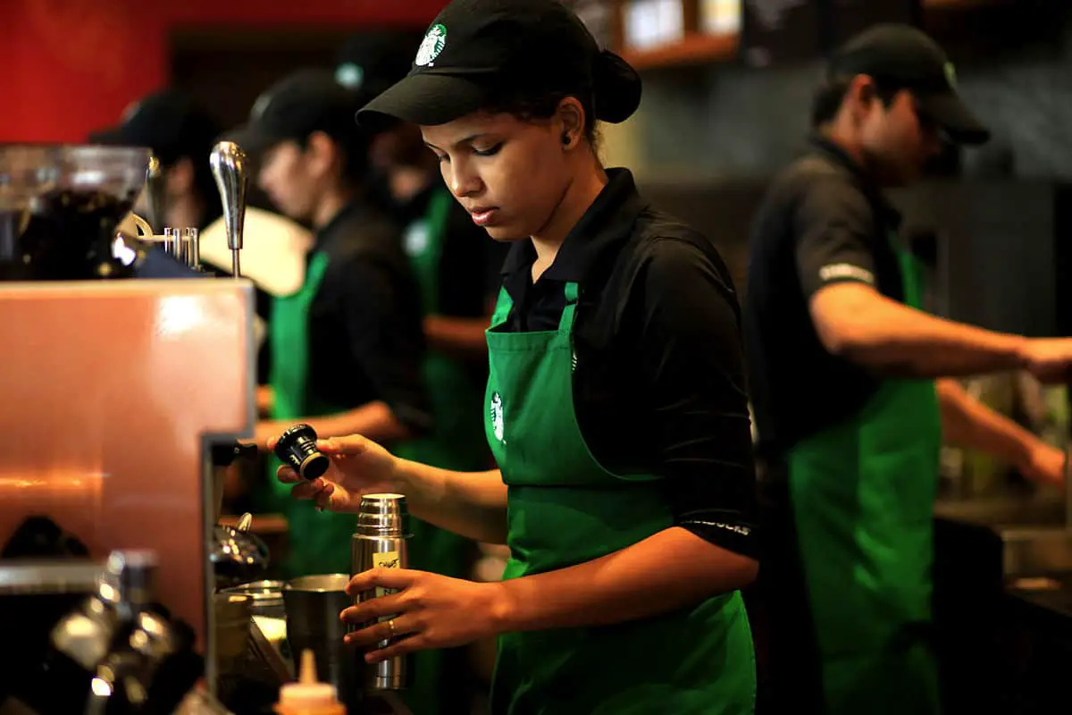 Apply for a job at Starbucks online and get ready to work in a busy environment.