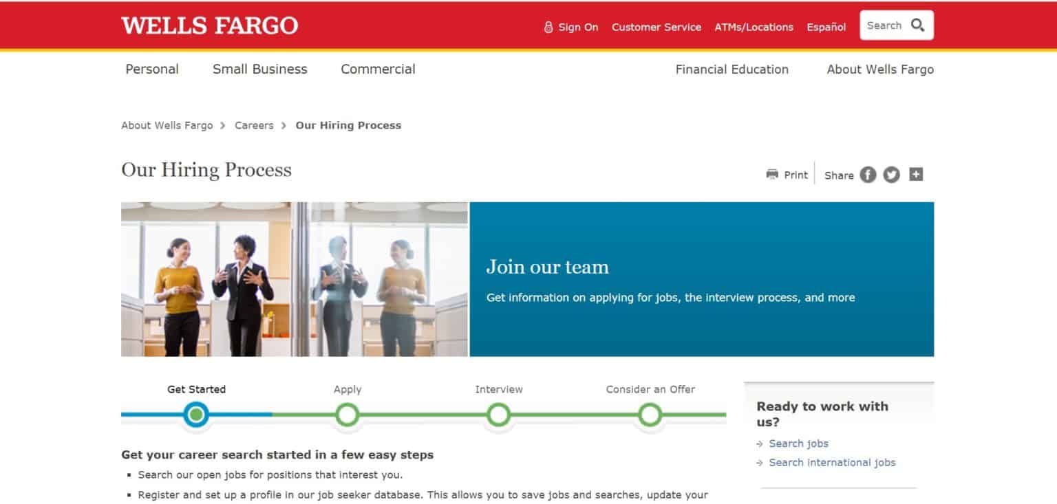 Wells Fargo Application Online Employment and Careers Guide