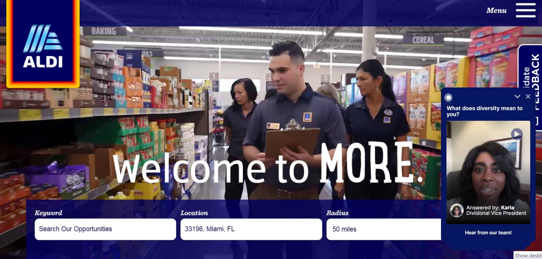 Find one of the Aldi careers that fits your needs by visiting this page.